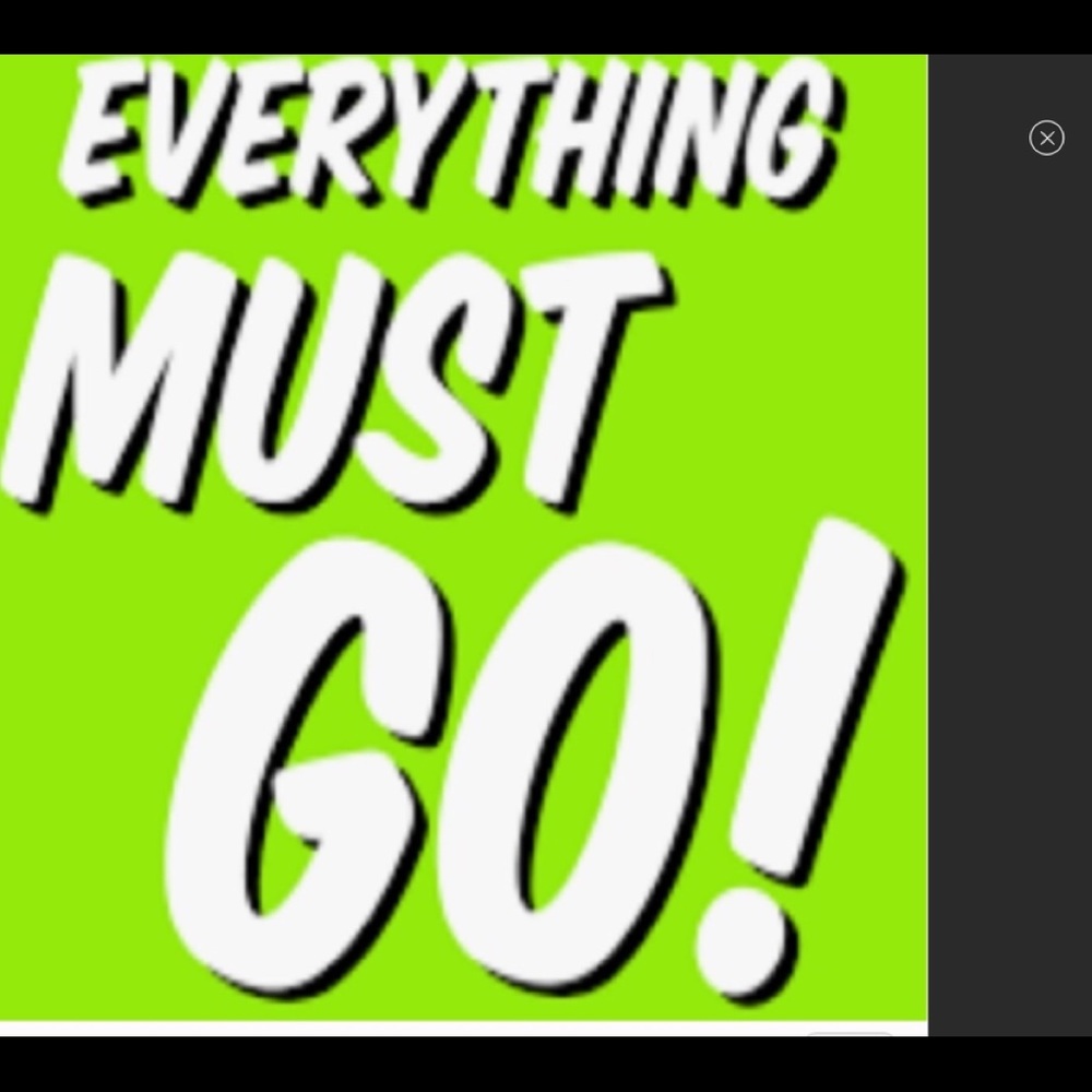 Everything must go
